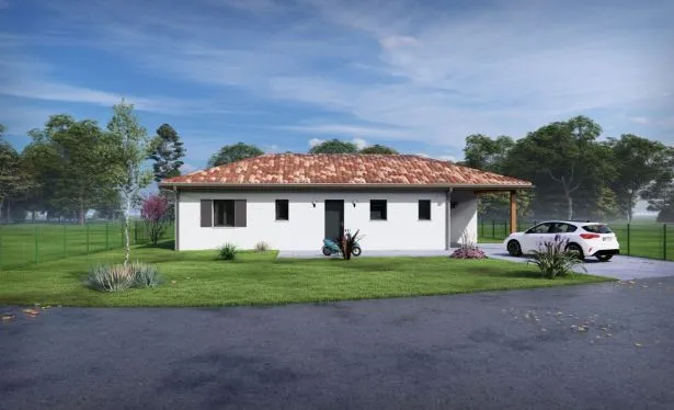 Photo maison 85&nbsp;m²<br>sur terrain 519&nbsp;m²