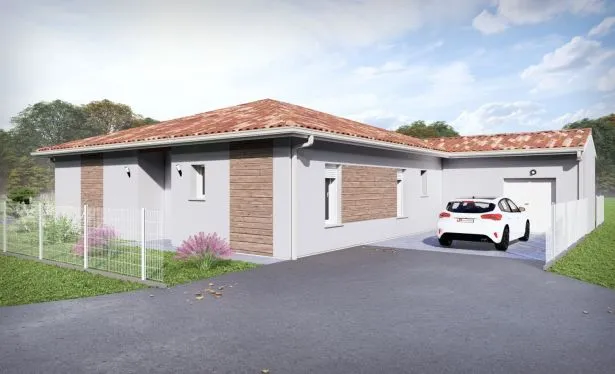 Photo maison 130&nbsp;m²<br>sur terrain 1900&nbsp;m²