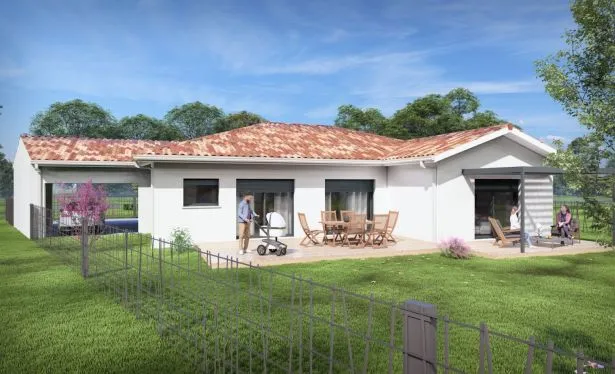 Photo maison 145&nbsp;m²<br>sur terrain 1841&nbsp;m²