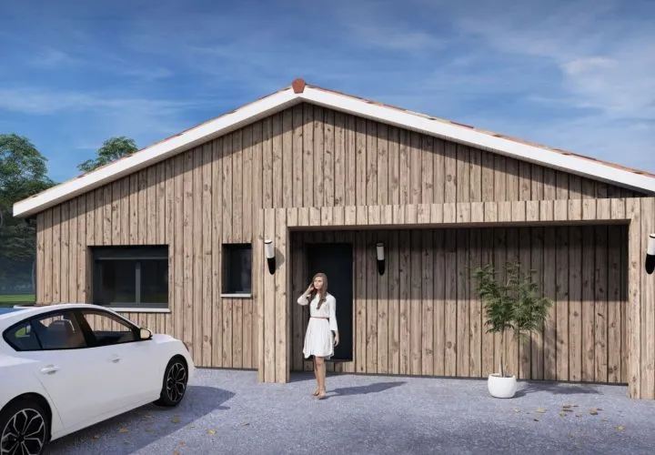Image du modèle de maison Maison bois T4 (36061)